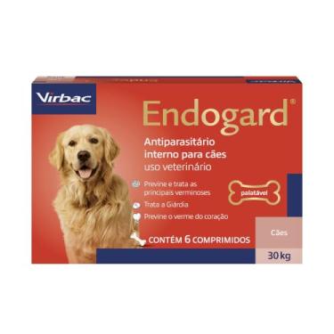 Imagem de Virbac Endogard Vermífugo para Cães até 30 kg com 6 Comprimidos