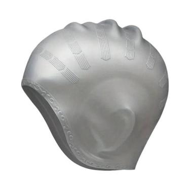Imagem de Touca De Natação De Silicone Para Adultos E Adolescentes Super Elástic