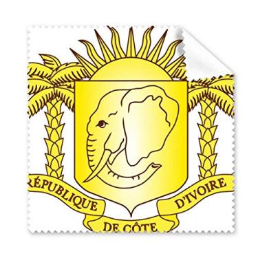 Imagem de Coate D'Ivoire Nacional Emblema Pano de Limpeza para Limpeza de Tela, 5 peças