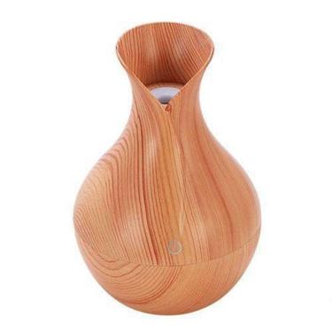Imagem de Umidificador Purificador Difusor Aroma Madeira Led Usb 130Ml