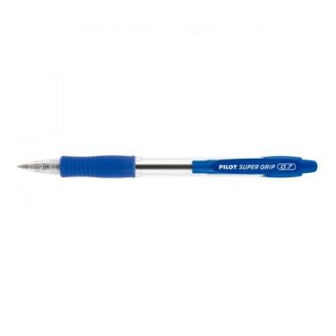 Imagem de Caneta Super Grip Bp 10r F 0.7 Azul Pilot 12 Unidades