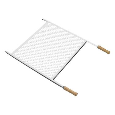 Imagem de Grelha Tramontina em Aço Inox com Cabo de Madeira 83,5 x 45 cm Tramontina