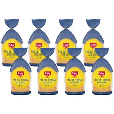 Imagem de Kit 8 Pão Forma Tradicional Sem Glúten Vegano Schar 200g