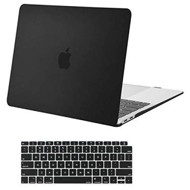 Imagem de MOSISO Capa compatível com MacBook Air de 13 polegadas 2022 2021 2020 2019 2018 versão A2337 M1 A2179 A1932 Touch ID, capa rígida de plástico e capa de teclado para MacBook Air de 13,3 polegadas,