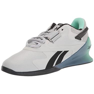 Imagem de Reebok Tênis masculino Legacy Lifter IiCross, Cinza puro/preto central/azul ardósia, 46