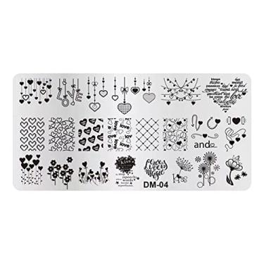 Imagem de Modelo De Carimbo De Unha Impressão De Unhas De Unhas De Estamplas De Unhas Flores Flores Butterfly Design Stamp Fool for Manicure Salon Home Diy Halloween Natal