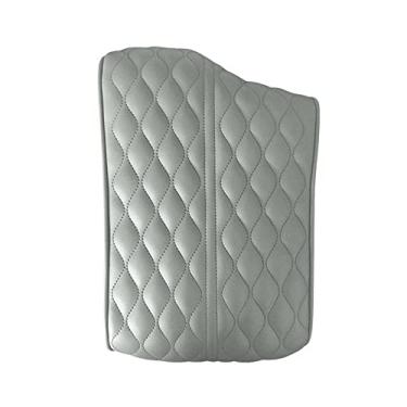 Imagem de Riloer Capa de caixa de apoio de braço do console central couro anti-riscos almofada protetora de apoio de braço central acessórios de decoração de interiores compatíveis com Hyundai Palisade 2019-2022, preto/cinza
