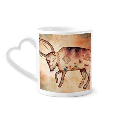 Imagem de Caneca do zodíaco da constelação do touro de maio de abril copo de coração de vidro