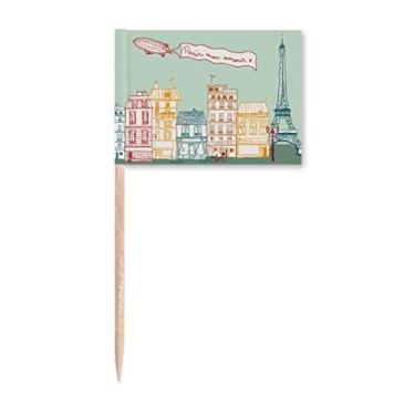 Imagem de Marcadores de palito de sinalizadores de palito para decoração de festa