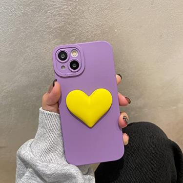Imagem de Capa de telefone de silicone fosco bonito 3d amor coração para iphone 12 13 pro max 11 x xr 7 8 plus se 3 câmera capa macia protetora, c, para iphone 12 pro