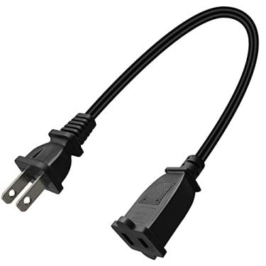 Imagem de Cabo de alimentação Toptekits de 3 m curto EUA Cabo de extensão de energia EUA AC 2 garras macho/fêmea cabo de alimentação por Toptekits
