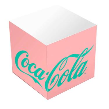 Imagem de Bloco de Anotações Coca-Cola Cubes Contemporary Rosa - Urban - 8x8 cm