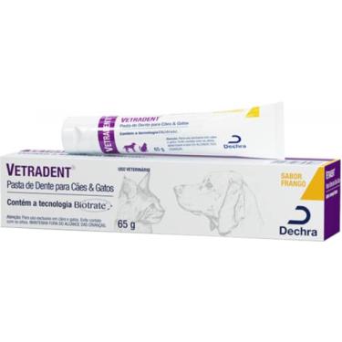 Imagem de Pasta de Dente Para Cães e Gatos Vetradent 65g - Sabor Frango