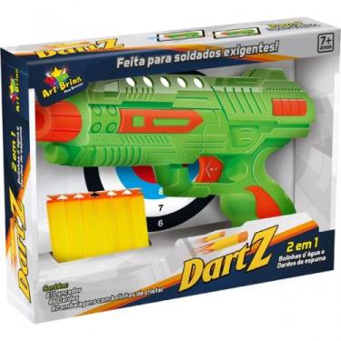 Brinquedo Infantil Arma Pistola Com Dardos e Bolinhas De Gel