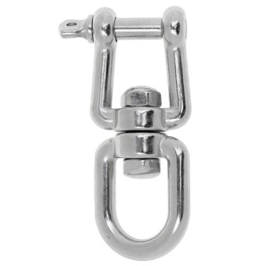 Imagem de Manilha Inox Reta Dupla Com Destorcedor 92Mm