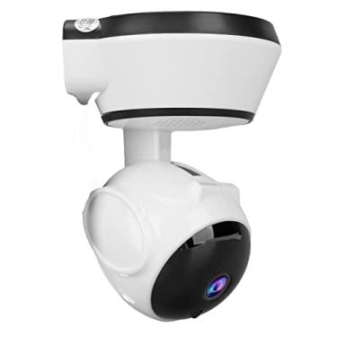 Imagem de Câmeras de Segurança Residencial, Monitor de bebê à Prova d'água Resolução de Vídeo 1280 X 960 Intercomunicador de Voz Panorâmico Em Tempo Real de 350 Graus para Bate-papo Em Família (plugue americano)