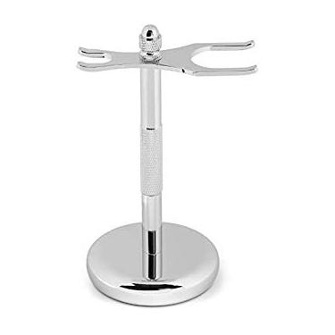 Imagem de GBS clássico de luxe escova de aço inoxidável e Razor Stand - Proper armazenamento para qualquer Escova e Navalha! Este stand irá prolongar a vida de seus Ferramentas barbear! The Stand Perfeito para Sets Wet barbear