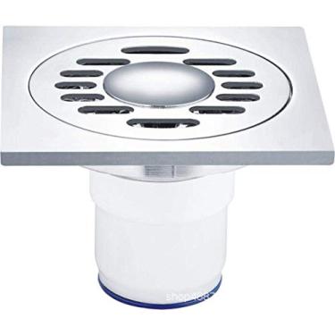 Imagem de Ralo do chuveiro Ralo de resíduos Peneira redondo de cobre Desodorante Ralo do chão Ralo do banheiro Máquina de lavar roupa Varanda Desodorizador Esgoto Grande deslocamento C Uso único