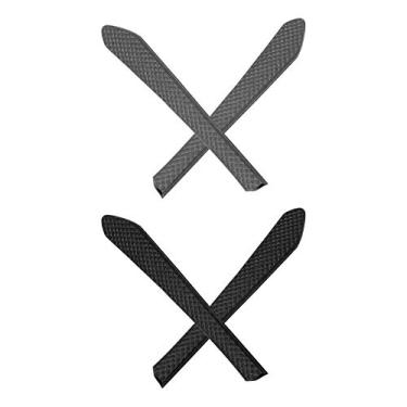 Imagem de Mryok 2 pares de meias de substituição para Oakley Jupiter Squared OO9135 - cinza e preto