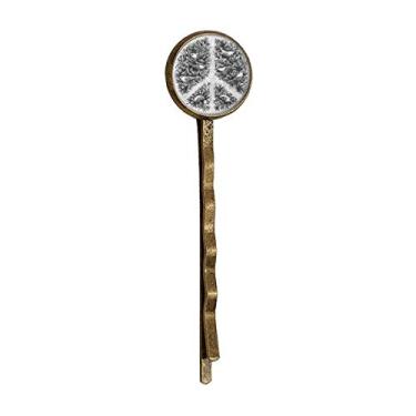 Imagem de Boné de metal retrô com símbolo da paz anti-guerra