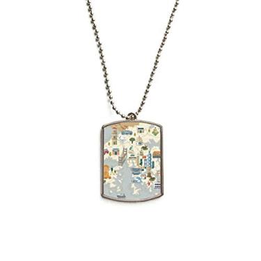 Imagem de DIYthinker Colar para animais de estimação com corrente de aço inoxidável Hong Kong Local Bicycle Visiting China