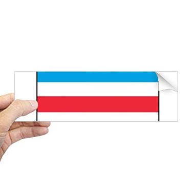 Imagem de DIYthinker Adesivo retangular com emblema nacional da Europa de Luxemburgo, decalque para janela