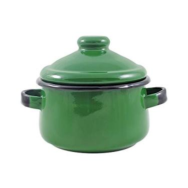 Imagem de Mini Caçarola 10 Esmaltada Verde - 500 ml - Ewel