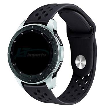 Imagem de Pulseira 22mm Sport Total compatível com Samsung Galaxy Watch 3 45mm - Galaxy Watch 46mm - Gear S3 Frontier - Amazfit GTR 47mm - Amazfit GTR 2 - Amazfit GTR 3 PRO - Marca LTIMPORTS (Preto)