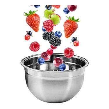 Imagem de Tigela Bowl Aço Inox Profissional Fundo Multiuso 22 Cm