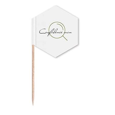 Imagem de Ambiguous Contrary Trust Deception Bandeiras de palitos para cupcakes festas comemorativas