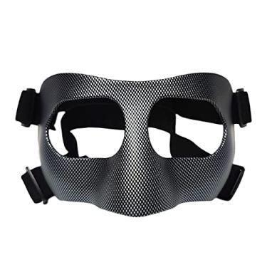 Imagem de Dynwave Máscara facial para nariz quebrado protetor Face Protetor Sports Basketball Face Guard for Youth, Gym, Exercise, Athletic, Faixa preta