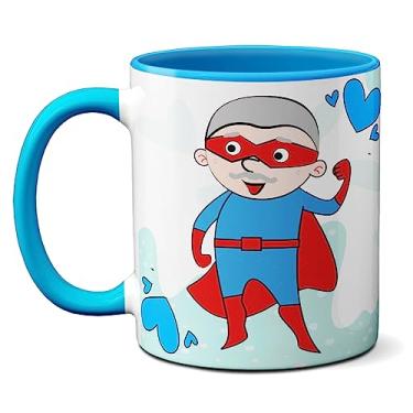 Imagem de Caneca Para Uso Exclusivo Do Super Vovô Feliz Dia Dos Avôs (Azul)