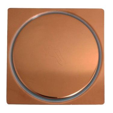 Imagem de Ralo Click Quadrado 10x10cm Rose