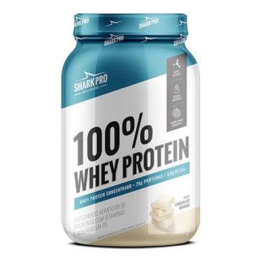 Imagem de Sharkpro Whey Protein 100% Pote 900G Sabor Chocolate Branco