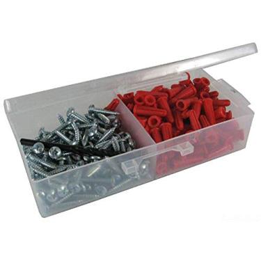 Imagem de L.H. Kit de âncora Dottie K6CO, parafuso de 25,4 x 2,54 cm, 22 âncoras, vermelho