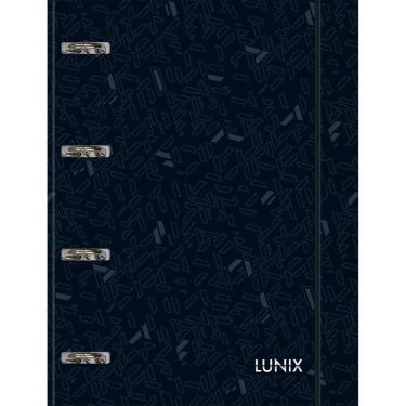Imagem de Caderno Argolado Cartonado Universitário com Elástico Lunix Preto 80 Folhas Tilibra Ref...