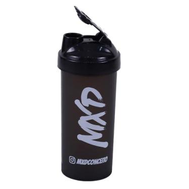 Imagem de Coqueteleira Shakeira Shaker MXD Conceito Academia Treino Hidratação Clássica Peneira 700ML (Preto 700ML)