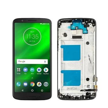 Imagem de SHOWGOOD Digitalizador de tela LCD de 5,7 polegadas para Moto G6 XT1925 XT1925-3 XT1925-5 com moldura de substituição para Motorola Moto G6 Display LCD (preto com moldura)