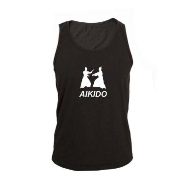 Imagem de Regata Masculina Algodão Aikido 2 Estampada Verão Moderna