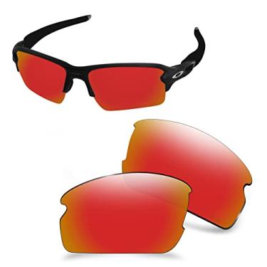 Imagem de AOZAN Lentes de reposição ANSI Z87.1 para óculos de sol Oakley Flak 2.0 XL OO9188 - Electric Crimson