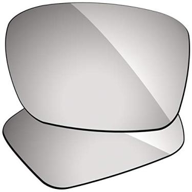 Imagem de Firtox Lentes polarizadas de substituição compatíveis com óculos de sol Oakley Drop Point OO9367 - Space Silver