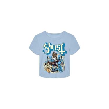 Imagem de Camiseta Ghost Thurrible and Friends Micro, Azul bebê, M