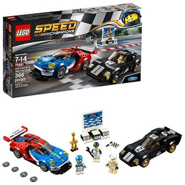 Imagem de LEGO Speed Champions 6175279 2016 GT & 1966 Ford Gt40 75881 Building Kit (366 Piece), Multi