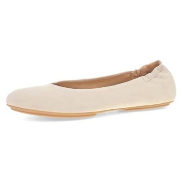 Imagem de Dansko Sapatilhas femininas Mollie Slip-On Ballerina – Plataforma embutida com suporte de arco – Calçado versátil casual a elegante – Sola de borracha leve, Areia, 39 BR