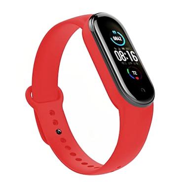 Imagem de Nandos-Store - Pulseira NSmart compatíveis com MI BAND 4, Vermelha