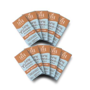 Imagem de Chocolate zero açúcar meio amargo - 54% CACAU - PACK 10 tabletes de 20g