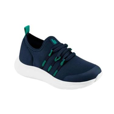 Imagem de Tênis Infantil Bibi Action Masculino Naval Slime Azul Marinho Fácil Calce (Azul-Marinho, BR, Criança de 9 a 12 anos, Numérico, 37)