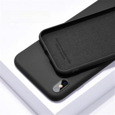 Imagem de Para oneplus 8 9 5t 6t 7 7t pro caso de silicone líquido macio tpu telefone capa para oneplus 5 6 7 10 pro 9 caso, preto, para oneplus 12