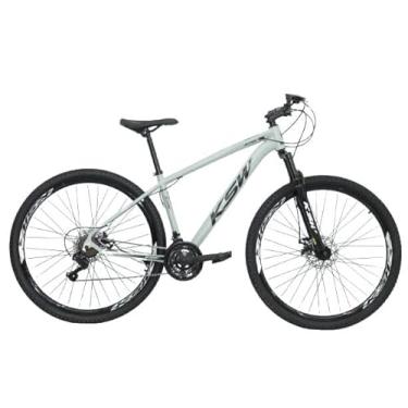 Imagem de Bicicleta Bike Aro 29 KSW XLT 200 MTB Alumínio 21V Marchas Rapid Fire Cabeamento Superior Interno (Cinza Porsche, 21)