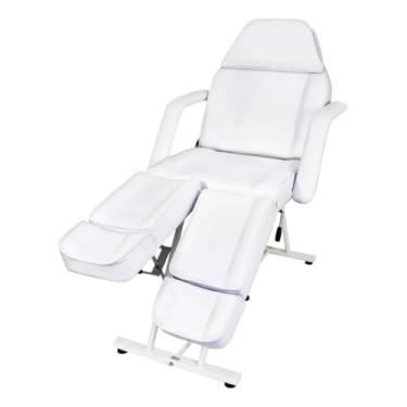 Imagem de Poltrona Maca Cadeira Estek Fixa Para Estetica E Podologia (Branco)